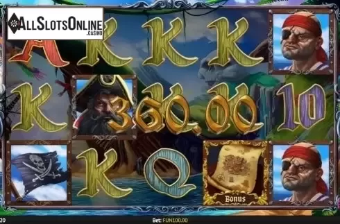 Win Screen 2. Blackbeard's Compass from 1X2gaming