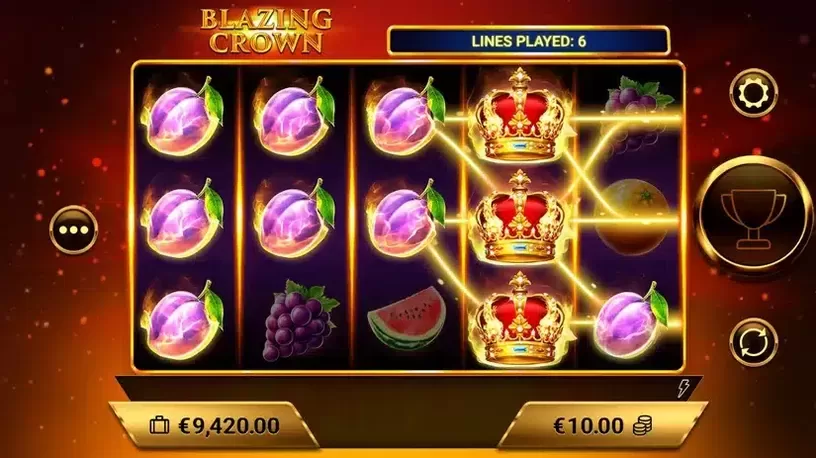 Blazing Crown slot screenshot 4
