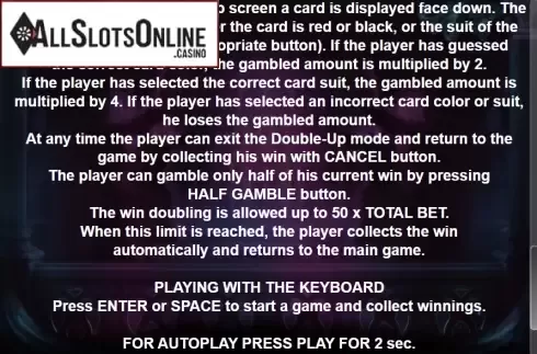 Paytable 4. Bombay Gems from Casino Technology