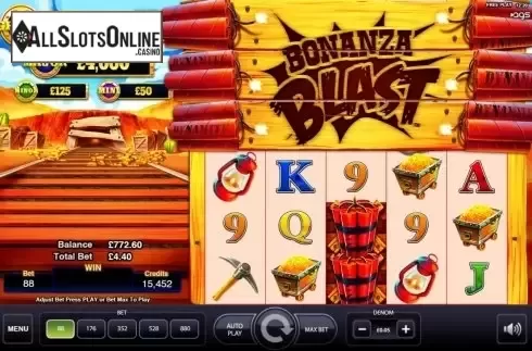 Reel Screen. Bonanza Blast from AGS