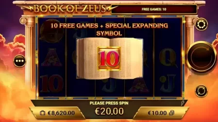 Book of Zeus slot screenshot 4