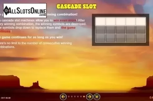 Cascade Slot. Boom Bang from GAMING1