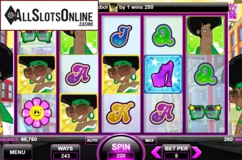 Win Screen 2. Bootylicious from Spin Games