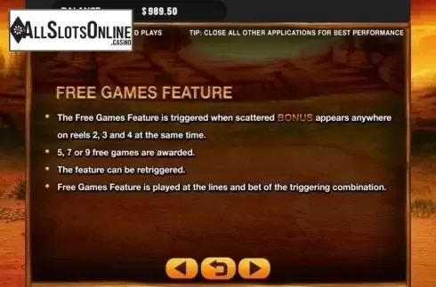 Game Rules. Buffalo Run from GMW