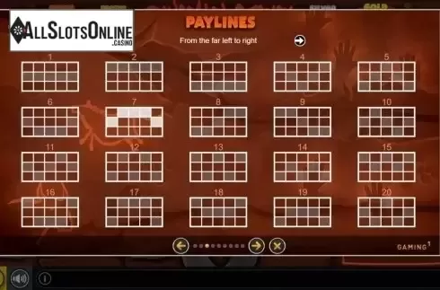 Paylines. Caveman Stoney from GAMING1