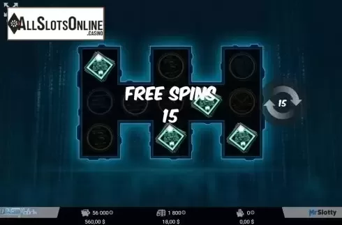 Free spins. CryptoMatrix from MrSlotty
