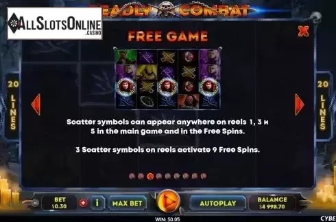 Free Game screen