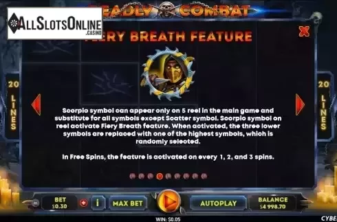 Scorpio symbol screen