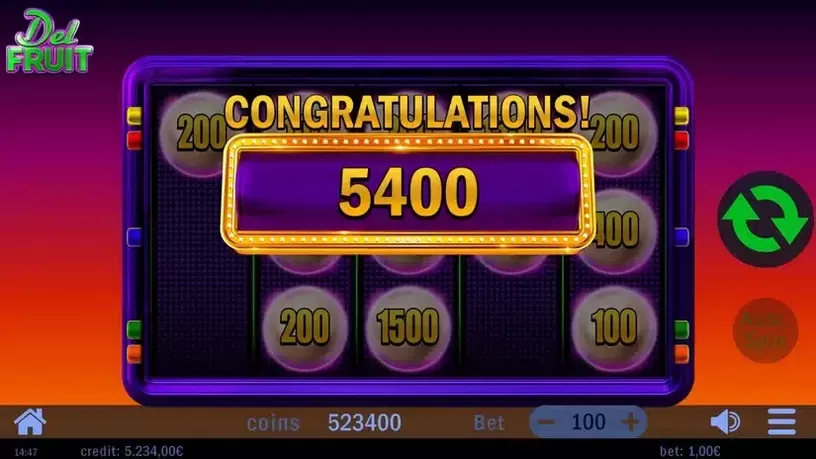 Del Fruit slot screenshot 8