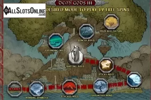 Map. Demi Gods III 15 Lines from Spinomenal