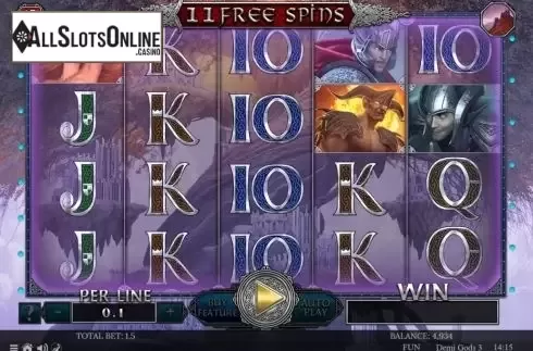 Free Spins 2. Demi Gods III 15 Lines from Spinomenal