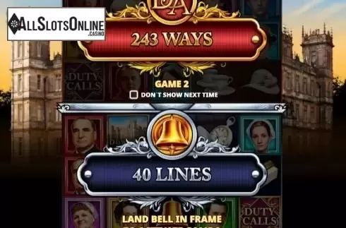 Start Screen. Downton Abbey from Skywind Group