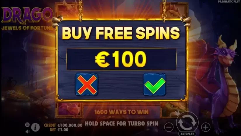 Drago – Jewels of Fortune slot screenshot 2