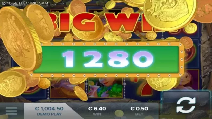 Electric Sam slot screenshot 4