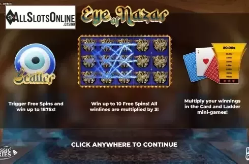 Intro screen