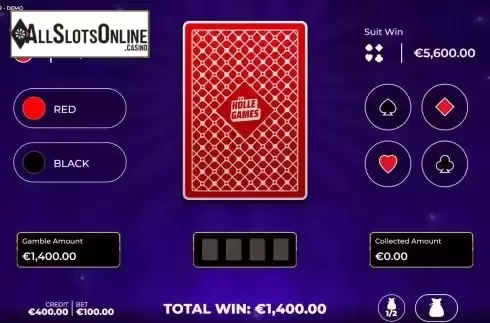 Card Gamble screen