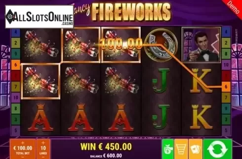 Win Screen 2. Fancy Fireworks from Gamomat
