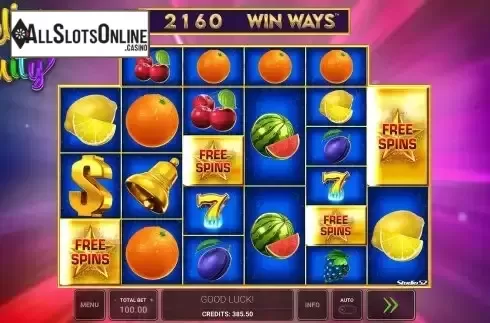 Free Spins Win Screen
