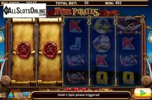Screen 3. Five Pirates from Lightning Box