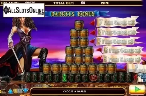 Screen 4. Five Pirates from Lightning Box