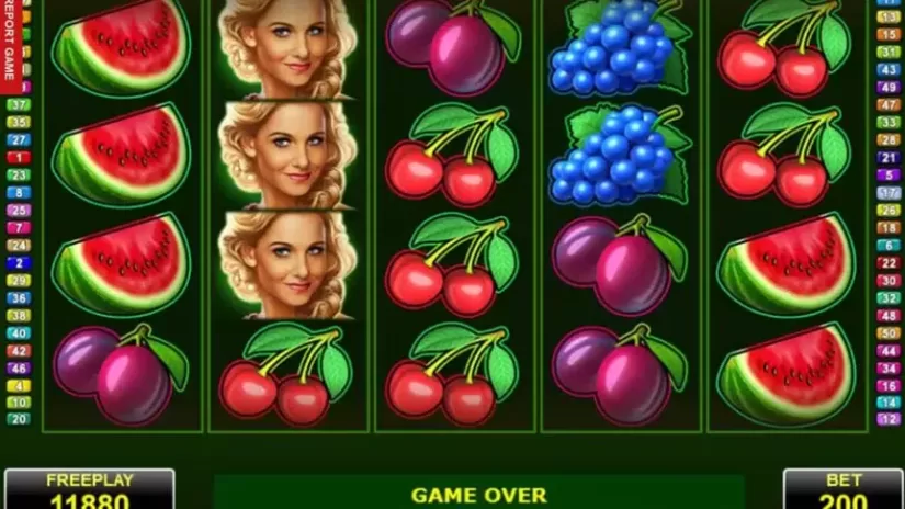 Fortunas Fruits slot screenshot 1