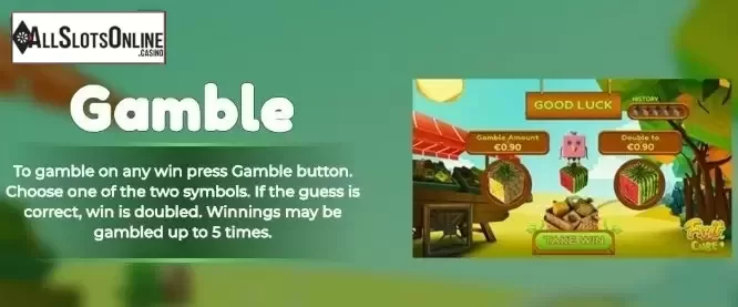 Paytable 5. Fruit Cube from Spinmatic