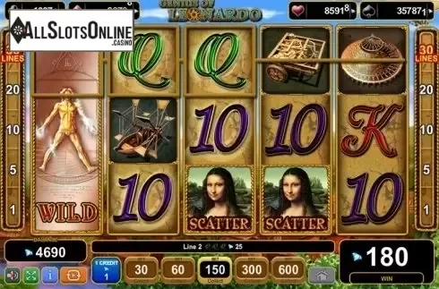 Screen4. Genius of Leonardo from EGT