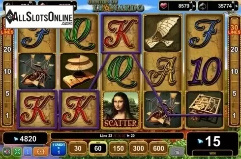 Screen5. Genius of Leonardo from EGT