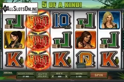 8. Girls With Guns from Microgaming