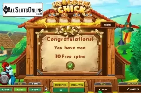 Free Spin screen