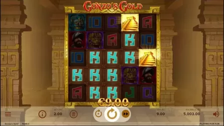 Gonzo's Gold slot screenshot 2