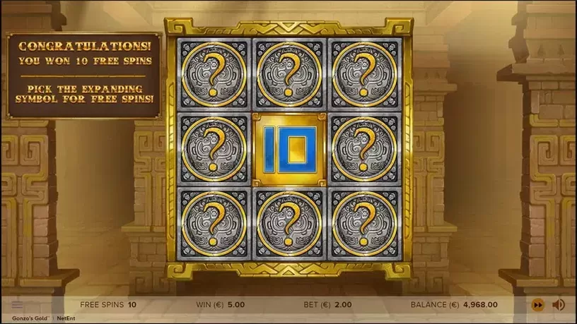 Gonzo's Gold slot screenshot 4