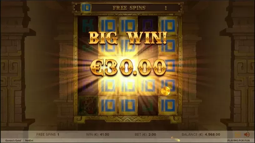 Gonzo's Gold slot screenshot 6