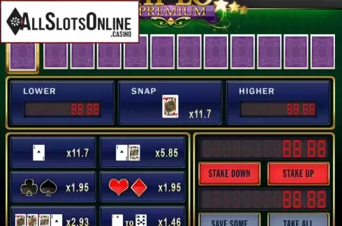 screen1. Hi-Lo Premium from Playtech