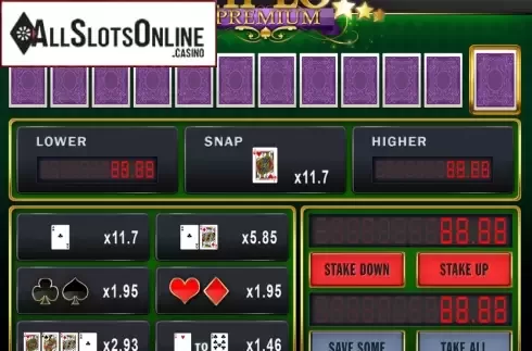 screen2. Hi-Lo Premium from Playtech