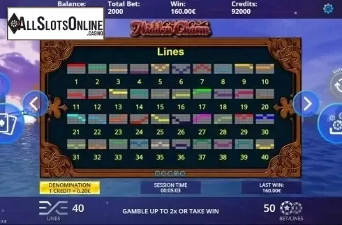Paylines. Hidden Charm from DLV