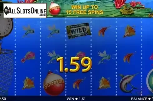 Win Screen. Hooked from Booming Games