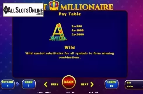 Wild symbols screen