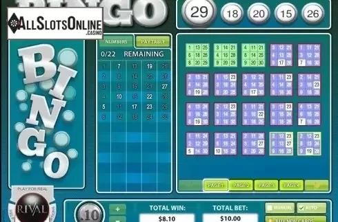 Screen4. Instant Bingo from Rival Gaming