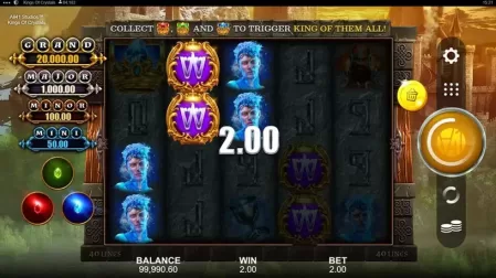 Kings of Crystals slot screenshot 2