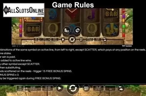 Game Rules. Lost Treasure (Wazdan) from Wazdan