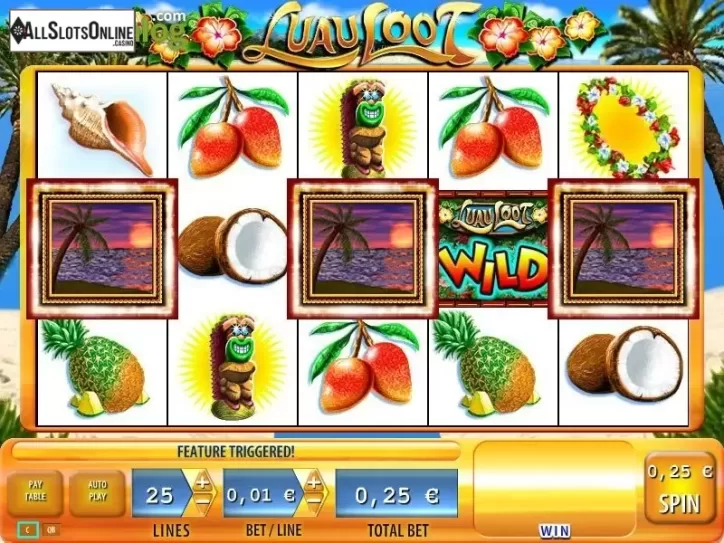 Scatter screen. Luau Loot from WMS