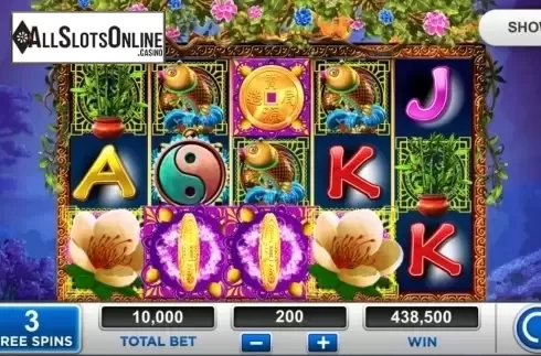 Win screen. Lucky Tree from Bally