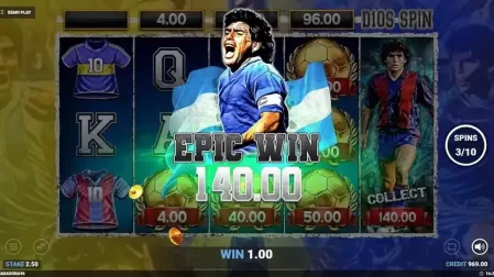 D10S Maradona slot screenshot 6