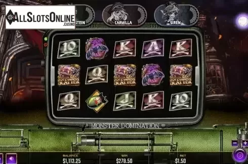 Free Spins screen