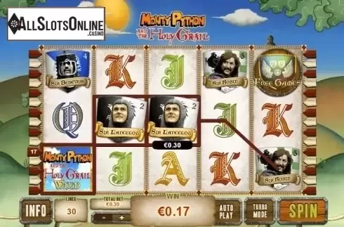 Screen 3. Monty Python and the Holy Grail from Playtech