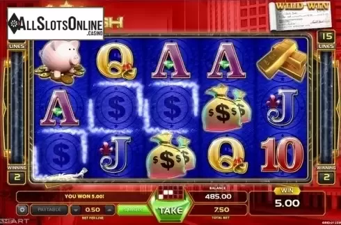 Win Screen . More Cash from GameArt