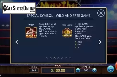 Special symbols screen