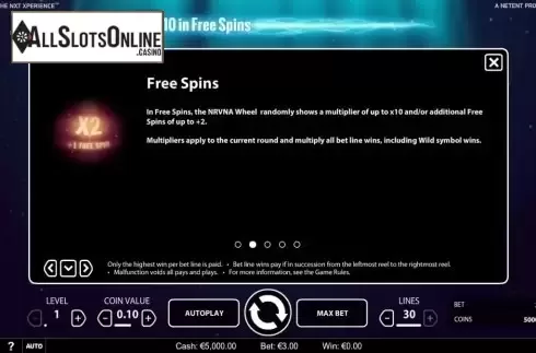 Screen6. NRVNA  from NetEnt