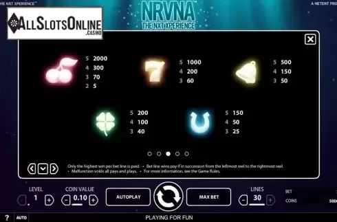 Screen7. NRVNA  from NetEnt